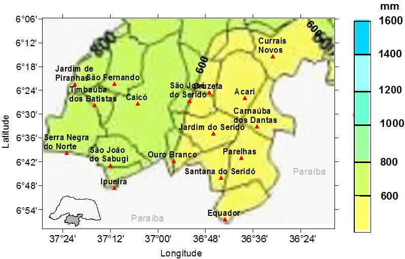 Ciência e Natura, v. 36 n. 3 set-dez. 2014, p. 470 480 473 pluviométrico bastante irregular tanto espacialmente quanto temporalmente.