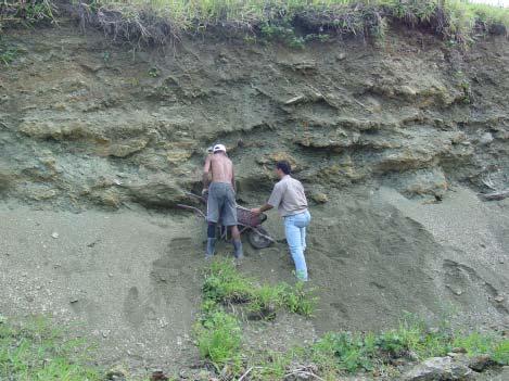 Capítulo 3 - Programa Experimental - Coleta e Caracterização dos Materiais 54 Massapê Folhelho Figura 3-4 - Talude de corte onde foram coletadas as amostras de solos argilosos.