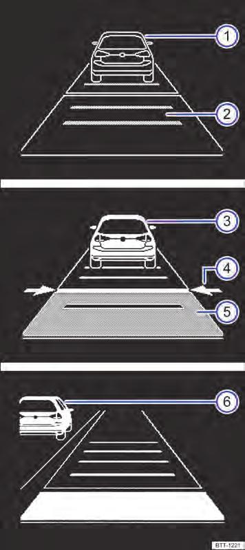 Com o controle automático de distância ativado, possivelmente podem ocorrer durante o processo de frenagem ruídos incomuns causados pelo sistema de freio.