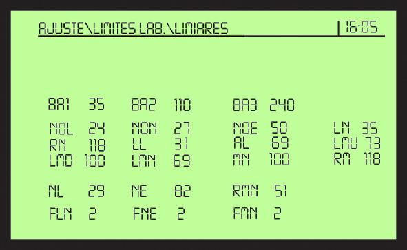 Atualização para a versão V2.2.0 do Software do Equipamento RAM145APT 4.3. Limiares da Matriz de LMNE (novos valores padrão) 5.