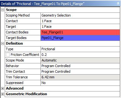 modificando o Type para Frictional e