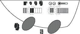 Controlelichtjes die het geselecteerde stoomdebiet aanduiden 6. Controlelichtjes die de geselecteerde Auto-Stop aanduidt 7.