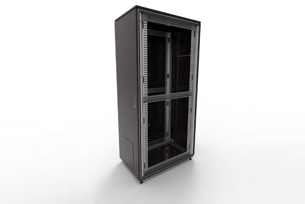 Rack Piso Industrial para Ambientes Agressivos Modelo R0304 (D1) Unidades 12U 16U 20U 22U 24U 28U 32U 650 mm 828 mm 1006 mm 1184 mm 1362 mm 1540 mm 1718 mm Unidades 36U 40U 42U 44U 46U 48U 1718 mm