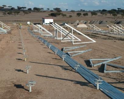 on-site da construção da