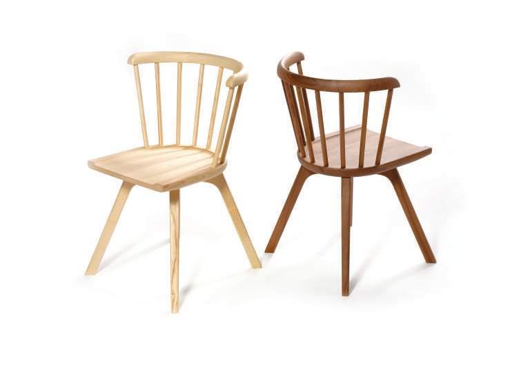 HELLEN chair Cadeira em madeira maciça, produzida em freixo ou nogueira, com acabamento natural ou lacado. Solid wood chair, made in ash or walnut, with natural or lacquered finish.