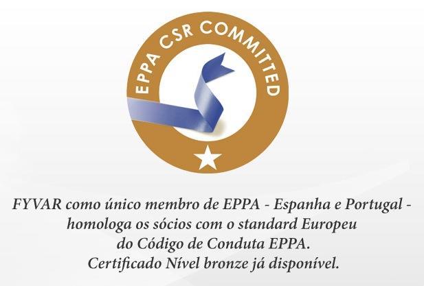 CRS, STANDAR EUROPEU Conduta social Responsável EPPA criou o Código de Conduta "CSR" como standard europeu para um comportamento empresarial responsável dentro do sector dos artigos.