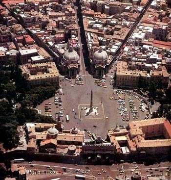 Piazza del Popolo (1589/1680, Roma Itália) Carlo Rainaldi (1611-91)