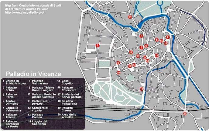 Palladio procurou reconduzir a cidade existente