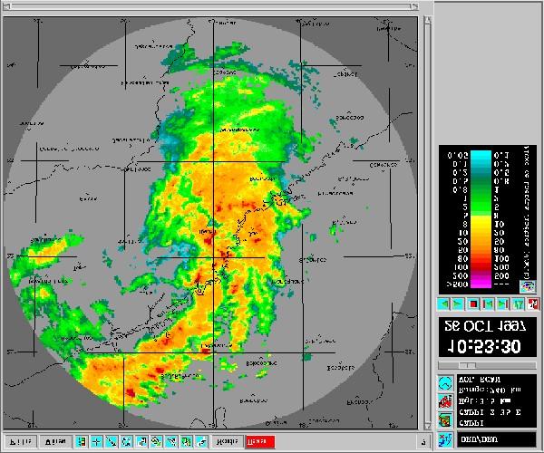 Relação entre a Refletividade e o Fluxo de Energia Cinética em chuva - Botucatu - 16, 26 e 30//1997 Fluxo de Energia Cinética (J/m2.