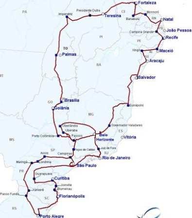 óptica nacional foi instalada nos Estados Unidos interligando Washington à cidade de Cambridge, no estado do Massachusetts.