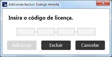 8. Alterar as definições do quadro branco Adicionar ou excluir sua licença remota Esta seção explica como habilitar o compartilhamento uma sessão de quadro branco remoto adicionando um código de