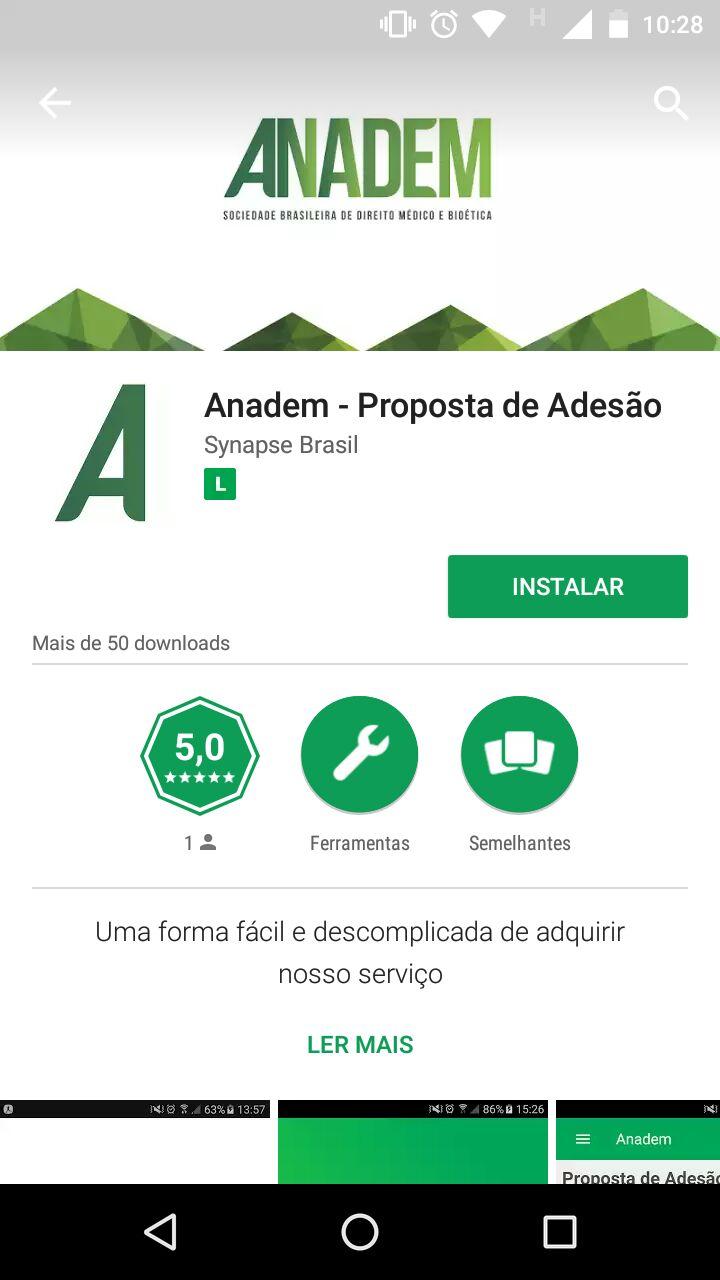 Seja bem-vindo ao manual de uso do aplicativo Anadem!