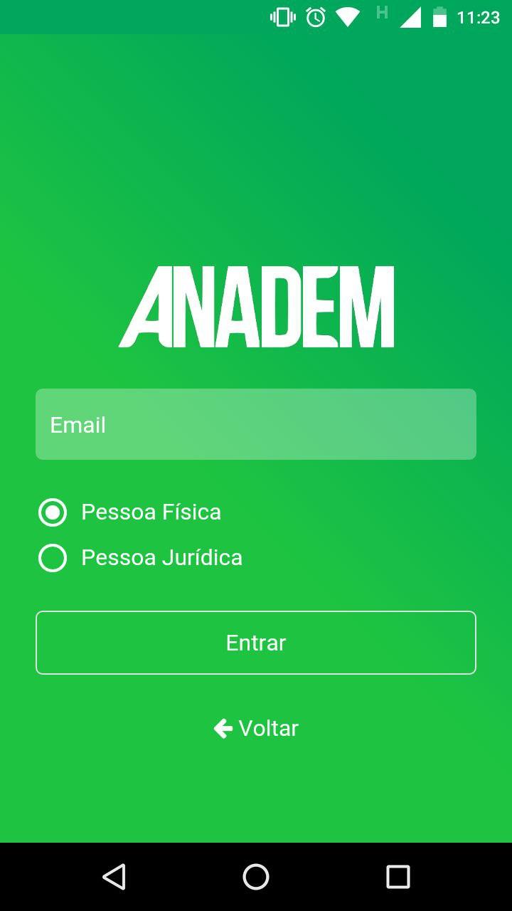 suas credenciais e clique no botão Entrar, de forma que uma notificação de carregamento se abrirá enquanto o sistema valida os dados informados.