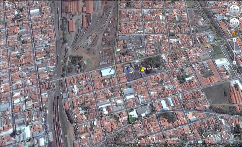 3.1.3 Estação Elevatória de Água Tratada EEAT ETA I 21 Figura 04 - Imagem de satélite EEAT ETA I.