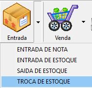 30 TROCA DE ESTOQUE A troca de estoque é voltada para quem trabalha com mais de um estoque na empresa, e nessa função a opção de arrumar o