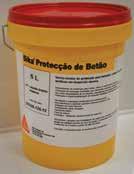 Aplicação: Fácil Execução: 1 dia Resistência: Média Sikagard -700 S 5 l ~ 6,5 m 2 25 l ~ 32 m 2 Aplicar 2 demãos do verniz aquoso Sika Protecção de Fachadas sobre o revestimento limpo e