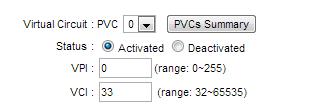 Configurações necessárias para rotear modem Cada operadora tem seus valores de VPI e VCI, que são