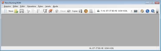 Tela Principal 3 Tela Principal A tela principal do Nero Burning ROM é o ponto de partida para acessar todos os recursos.