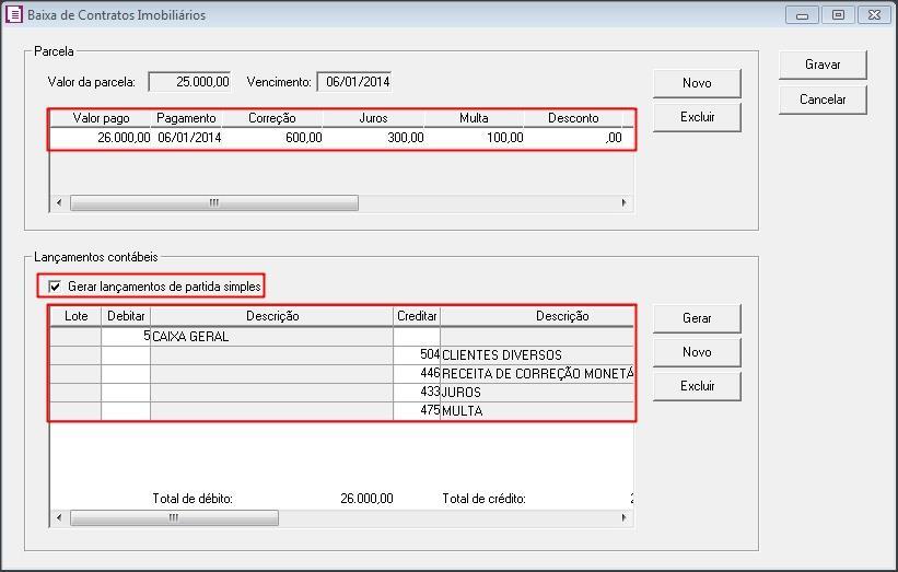 4.9 Será gerado o lançamento conforme as contas informadas: 5 CONFIGURAÇÃO ACUMULADOR PARA LANÇAMENTO DE CUSTOS; 5.