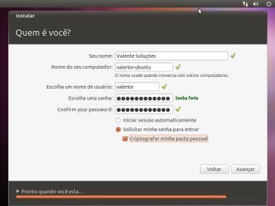 Neste ponto, o sistema operacional Ubuntu 10,10 (Maverick Meerkat) será instalado.