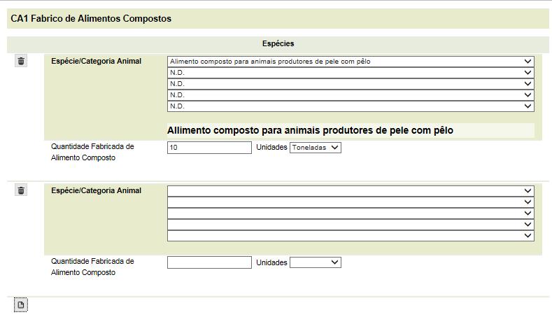 15. Surge novo subcampo para preenchimento (assinalado a ).