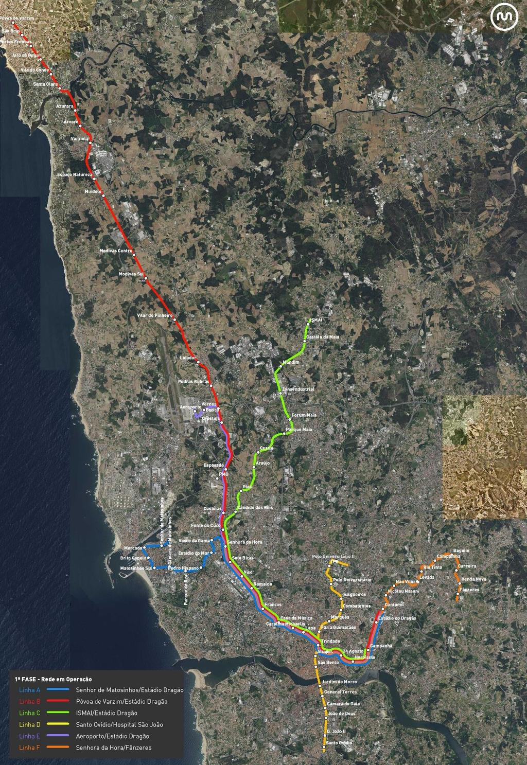 A Rede Atual 6 LINHAS EXTENSÃO TOTAL 67 km À superfície 59
