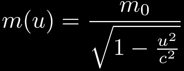 Massa Relativística Assumindo a conservação de massa