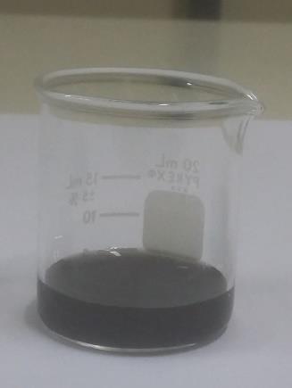 (a) (b) Figura 10- (a) Estrutura do nanotubo de carbono funcionalizado com PABS. Fonte: site da Sigma Aldrich (2015). (b) Solução coloidal de nanotubos de carbono.