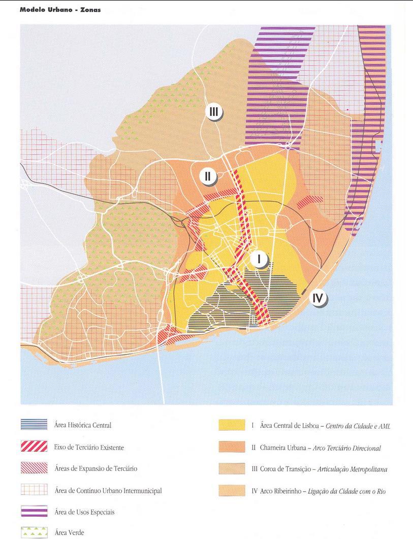 Plano Estratégico de Lisboa, 1992 Grandes objetivos estratégicos: Fazer de Lisboa uma cidade atrativa para viver e trabalhar Tornar Lisboa competitiva nos sistemas das cidades europeias Reafirmar