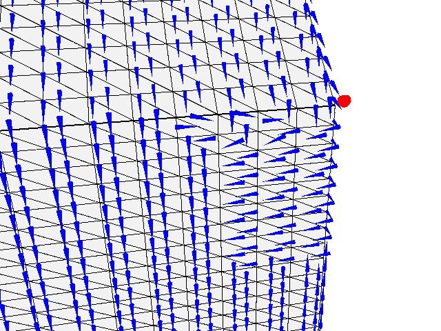 73 peadas corretamente nas três abordagens. O parâmetro utilizado para o escalamento das arestas da malha quadrangular permitiu modificar o número de polígonos e vértices da malha resultante.