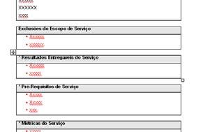 serviços; Descrição (para contratos);