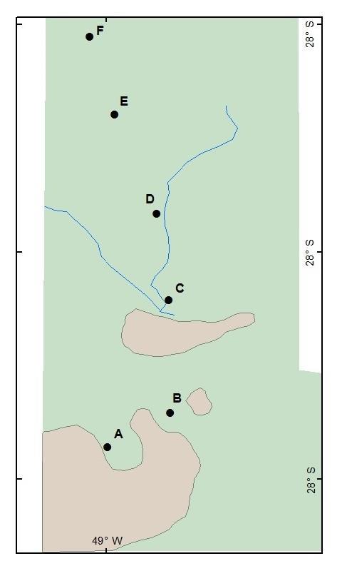 33 Figura 4: Área amostral do Parque Estadual da Serra Furada com a localização das