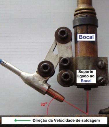 revestimento foi feito preenchendo a chapa com três cordões de solda, conforme esquematizado na Fig. (2).