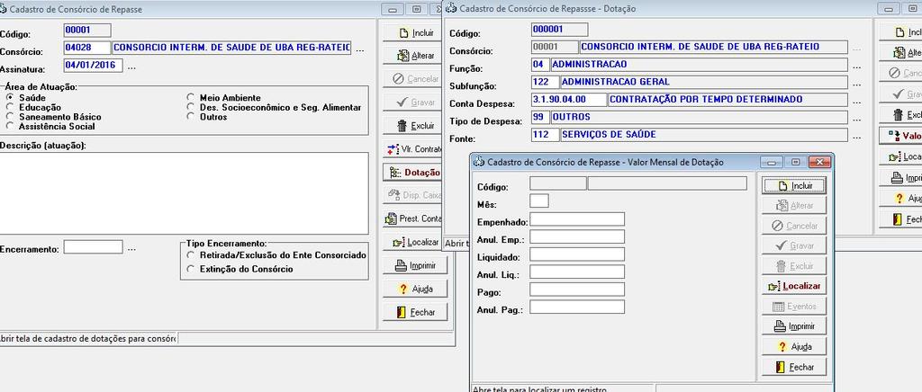 Solução em Gestão Consórcios Municipal Públicos 2 caso: D 7.5.3.1.0.00.