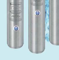 As motobombas submersas séries SUB-NY são alternativas dos produtos com bocal de recalque e intermediário de Noryl e filtro de material termoplástico.