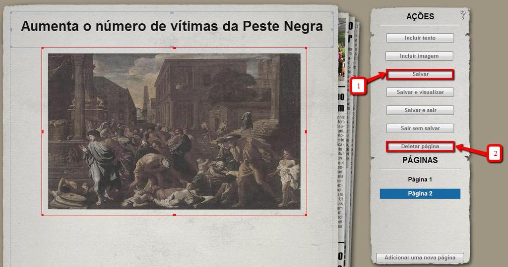 17 Tutorial: Ferramentas do Clickideia Editor de Jornal - Avançado 1. Escolha a imagem. Esse gerenciador de imagem funciona como o apresentado na edição da capa do jornal. 2.