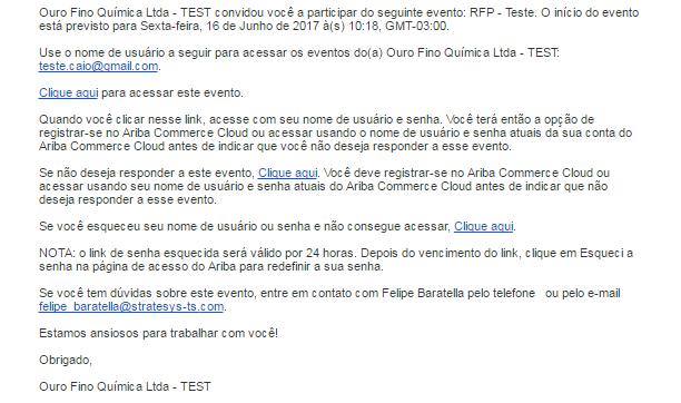 4. ACESSO AOS EVENTOS (RFX) E PESQUISAS Ao ser convidado para um evento da