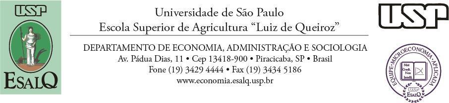 LES 101 INTRODUÇÃO À ECONOMIA QUESTÕES ALTERNATIVAS PARA PROVA 2017 Questão 1- A demanda por ingressos para o show do Elton John é dado pela seguinte equação: Qd=350.000-400P.