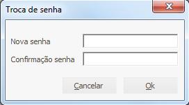 Senha-padrão O programa possui um usuário-padrão administrador denominado admin cuja senha inicial é admin.