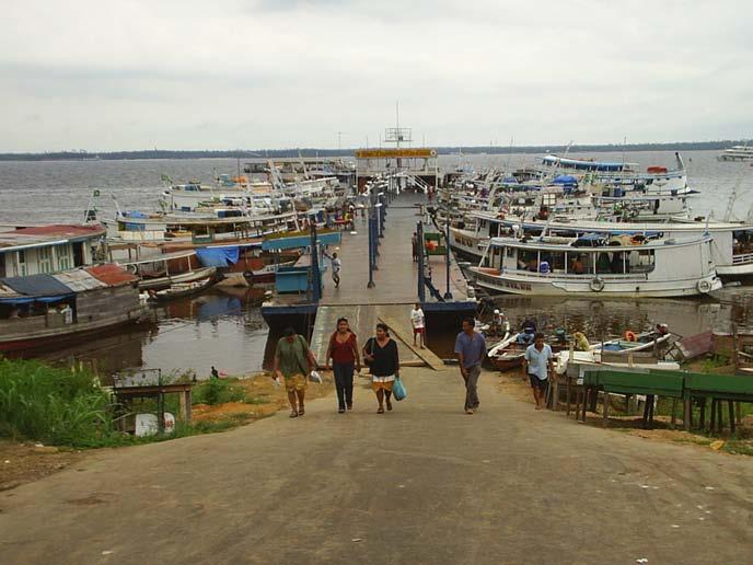 Figura 3. Feira da Panair principal local de desembarque e comercialização do pescado na cidade de Manaus. 3.2.
