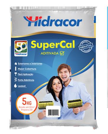 SUPERCAL Em seu moderno processo de fabricação e rígido controle de qualidade, a Supercal Hidracor confere uma alta durabilidade, fácil homogeneização e secagem rápida.