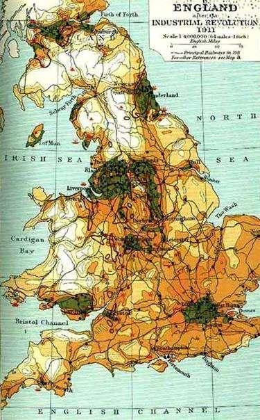 Em 1800, apenas 22 cidades européias possuíam mais de 100.000 habitantes e na América nenhuma. Londres tinha 860.000 habitantes e Chicago nem existia.