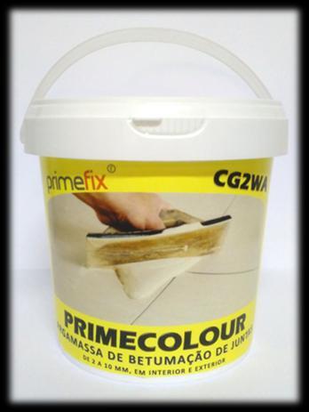 PRIMECOLOUR (JUNTAS DE BETUMAÇÃO) ARGAMASSA DE BETUMAÇÃO DE JUNTAS DE 2 A 10 MM, TIPO CG2WA, DE TEXTURA LISA PARA PAVIMENTOS E REVESTIMENTOS CERÂMICOS E MATERIAIS PÉTREOS, EM INTERIORES E EXTERIORES.