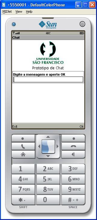 2.1 CHAT O Chat desenvolvido permite que as pessoas conversem através de mensagem, exibindo as suas próprias mensagens bem como as mensagens recebidas.
