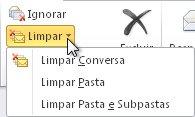 Limpar Conversas Quando uma mensagem contém todas as mensagens anteriores da Conversa, você pode clicar em Limpar para eliminar as outras mensagens redundantes.