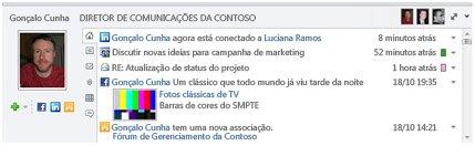 Contatos Rápidos Obtenha acesso mais rápido aos seus contatos, incluindo mensagens instantâneas e indicadores de presença, com o recurso Contatos Rápidos sem sair do modo de exibição de e-mail.