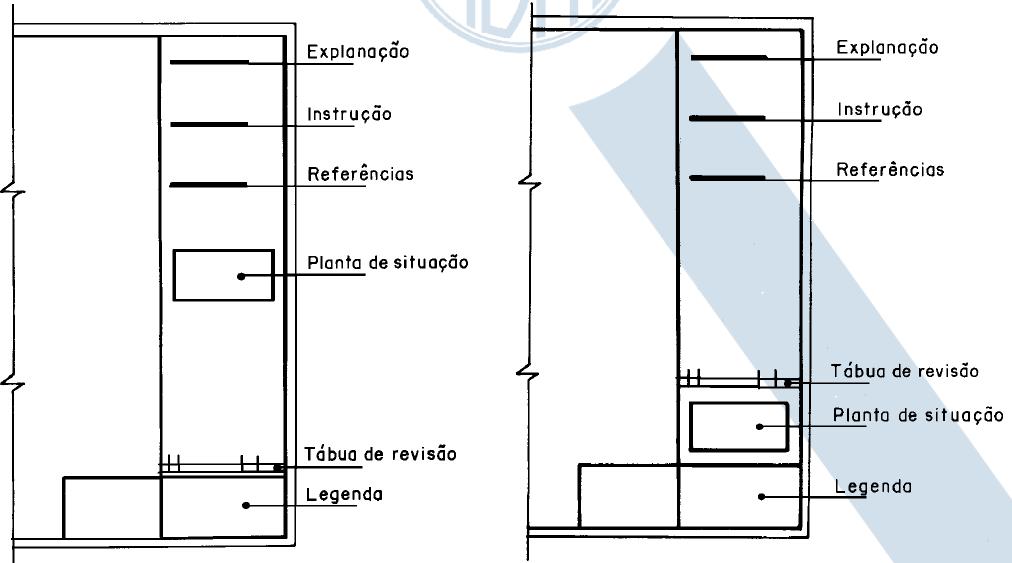 APRESENTAÇÃO DA FOLHA PARA DESENHO TÉCNICO (NBR 10582/88 ): b) a.