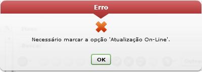 1 Erro ao Confirmar Venda Se ao confirmar uma venda que utiliza o tipo de operação 1212 e aparecer esta