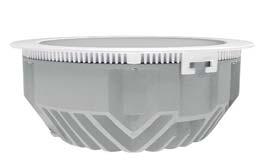 16 Aircom Supra LED circolare Grado di protezione IP44 Aircom Supra LED circular Grau de proteção IP44 Materiale: Ottica: Alimentazione: Lampade: Vita utile: Installazione: Colori: Corpi fabbricati