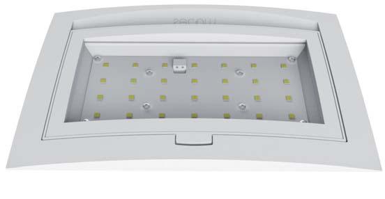 28 Supra Rectangular LED orientabile Grado di protezione IP44 Supra Rectangulaire LED orientável Grau de proteção IP44 Materiale: Ottica: Alimentazione: Lampade: Vita utile: Installazione: Colori: